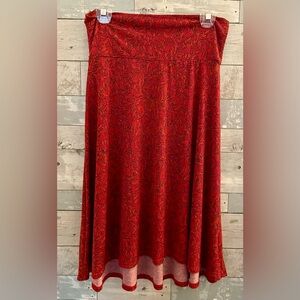 LuLaRoe A Line Midi Skirt Size Medium